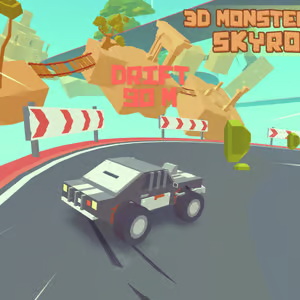 3D Monster Truck Skyroads Challenge